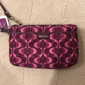 Coach Pink/Purple Wristlet